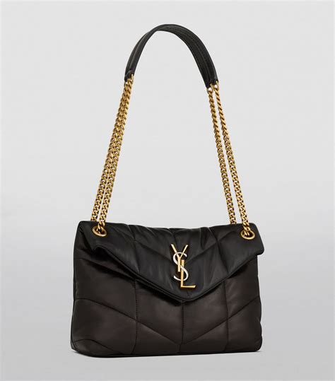 Saint Laurent Black Loulou Small Shoulder Bag.